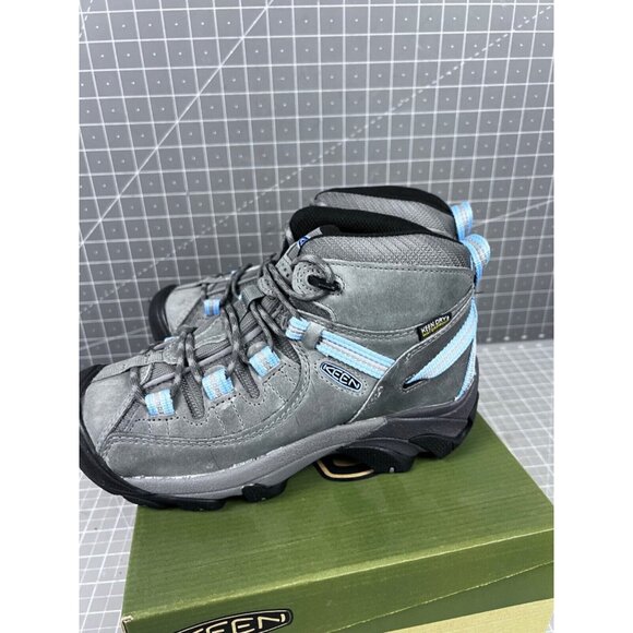 KEEN Women’s Targhee II Mid WP Hiking Boots - Steel Grey/Hydrangea Sz 8 - Picture 5 of 8